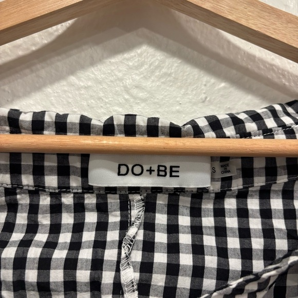 Do+Be gingham off the shoulder top - Picture 2 of 4